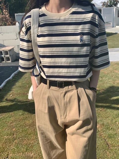 Classic Striped Short-Sleeve T-Shirt